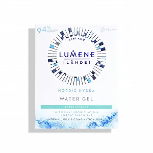Гель для обличчя LUMENE Nordic Hydra [LÄHDE] Water Gel з потрійною гіалуроновою кислотою та ніацинамідом для жирної шкіри synthetic.ua - Фото 1