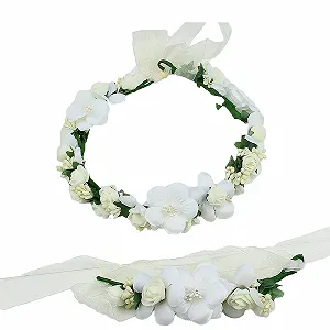 Вінок для волосся весільний Квітковий - Фото 1