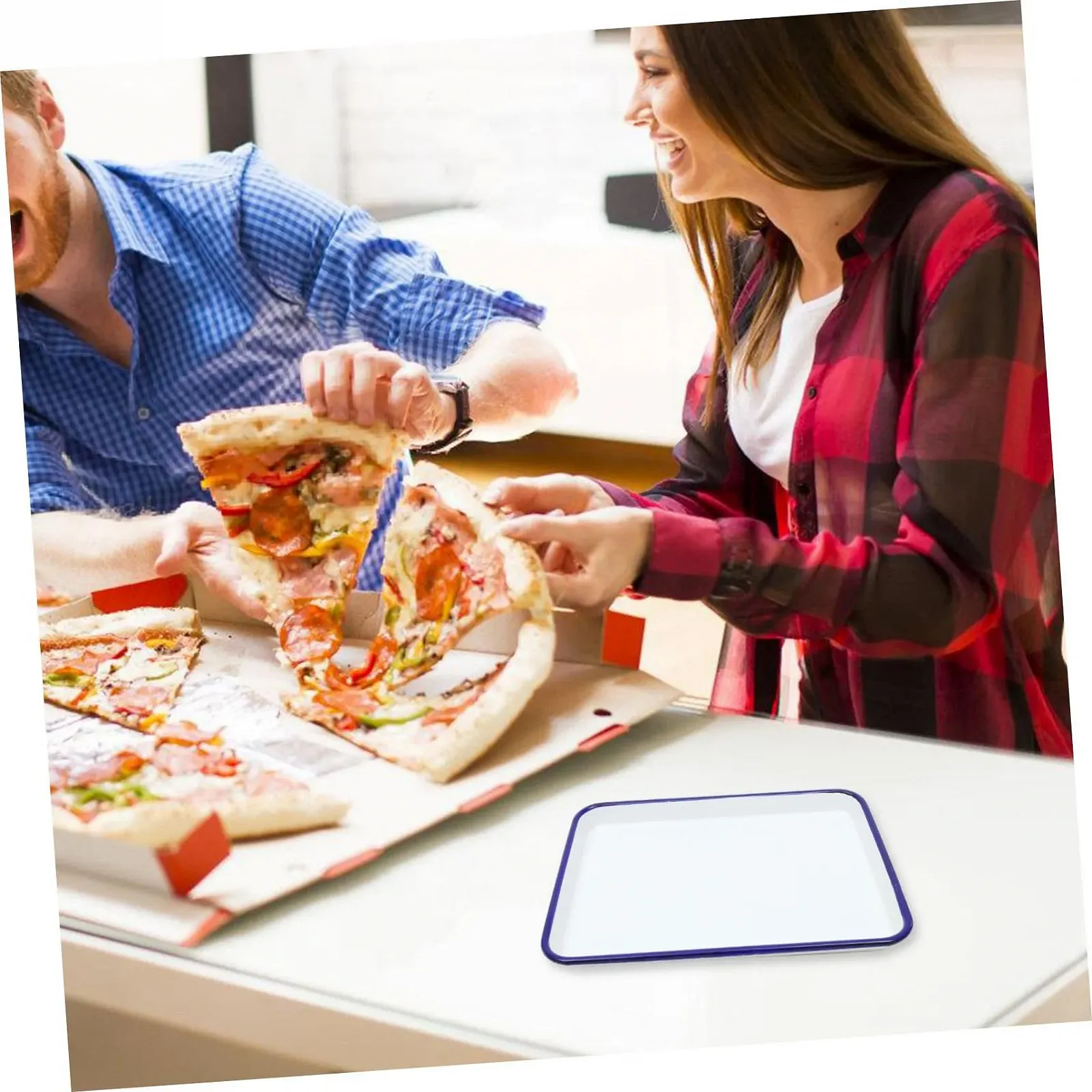 Форма для запекания IMIKEYA прямоугольная эмалированная термостойкая устойчивая к царапинам, фото №8