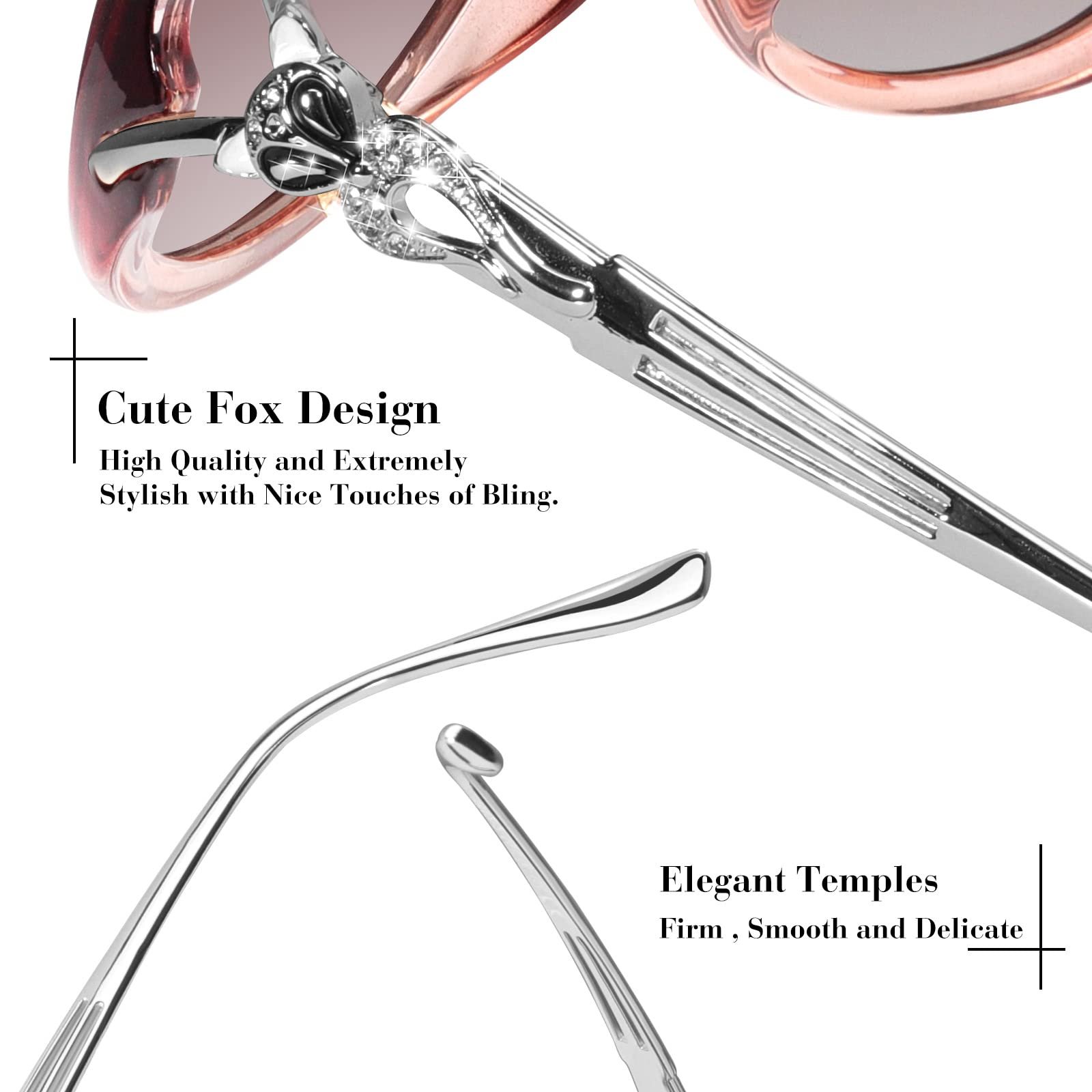 Поляризовані сонцезахисні окуляри Жіночі модні великі овальні, фото №4