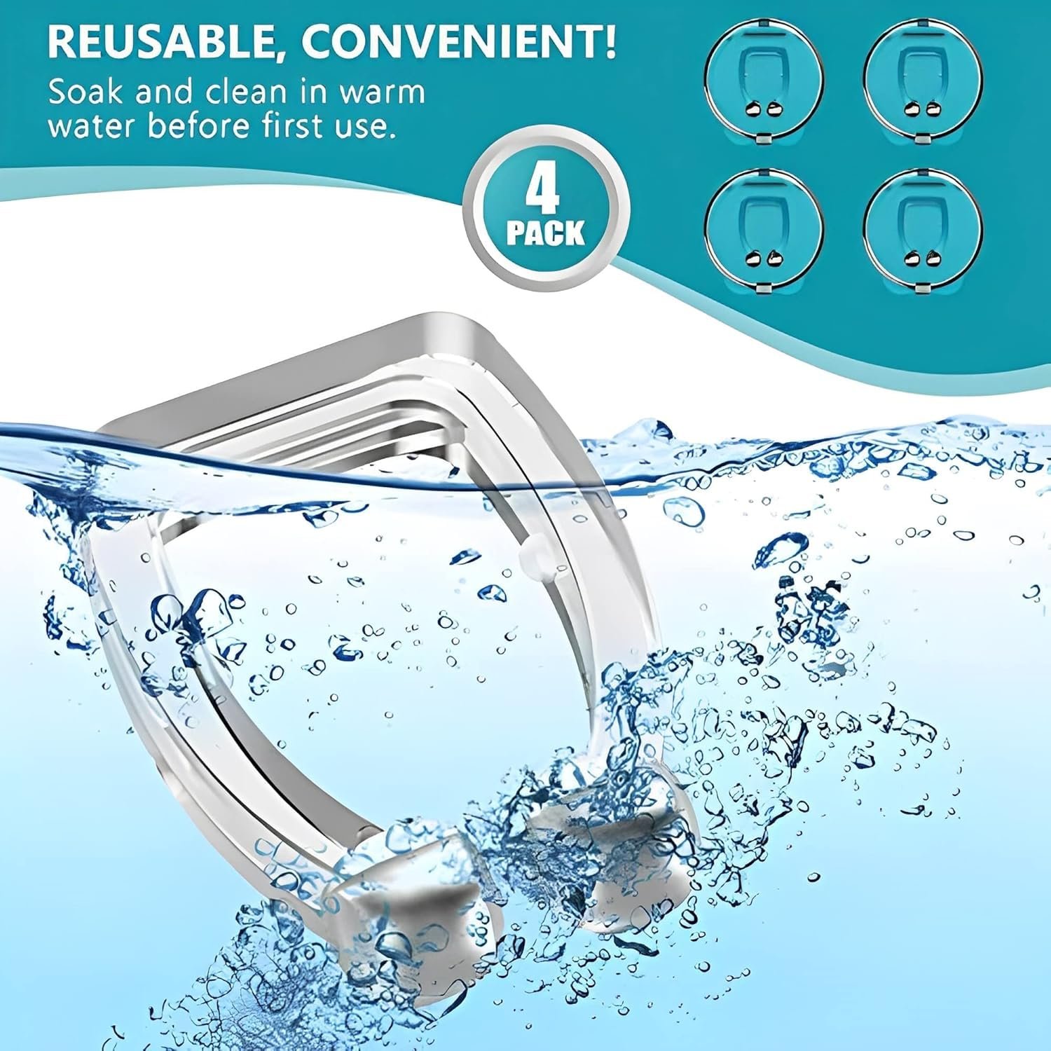 Кліпса проти хропіння 6 шт., Стопор, фото №5