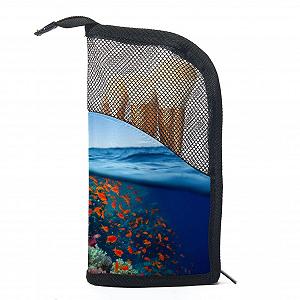 Набор кистей для макияжа 12 шт. с чехлом Sea Stone Korallenfisch Ozean - Фото 1