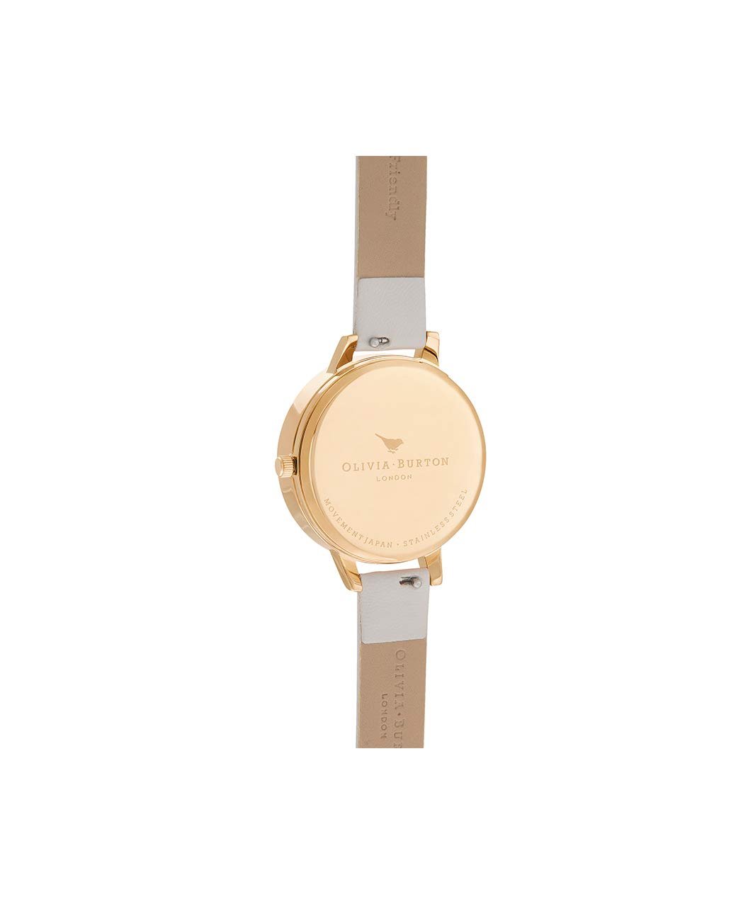 Жіночий аналоговий годинник Olivia Burton OB16GD37, рожевий шкіряний ремінець, різнокольоровий, браслет, фото №3