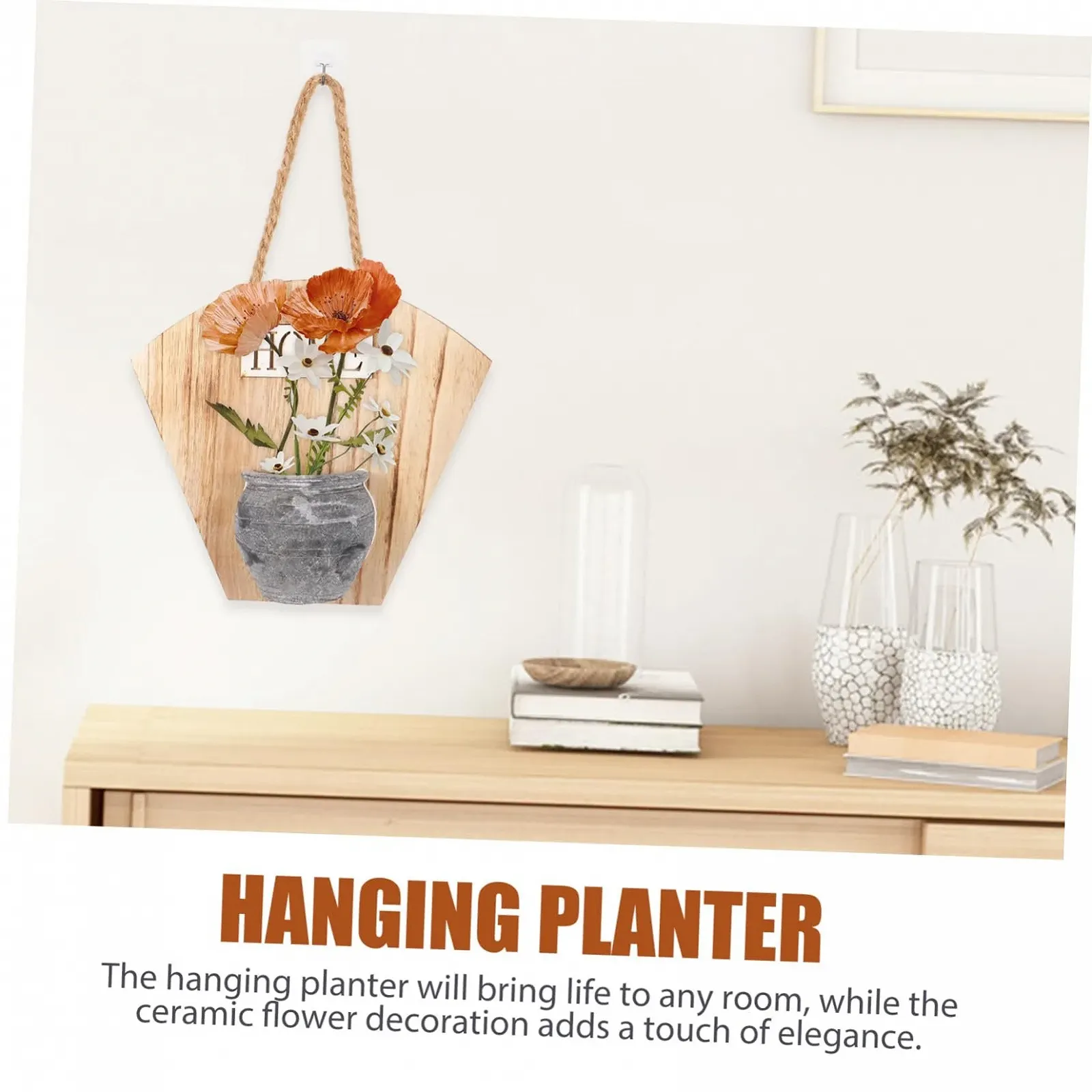 Настінний кошик для рослин HEMOTON дерево, фото №7 Настінний кошик для рослин HEMOTON дерево, фото №7