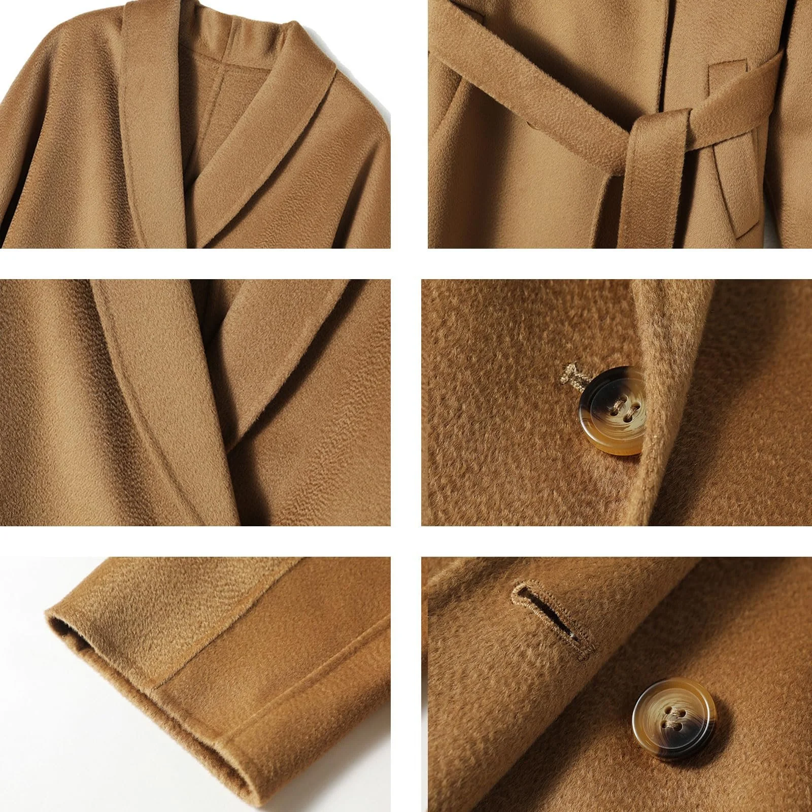 Вовняне пальто BAICAIBAI Жіноче зимове, фото №6 Вовняне пальто BAICAIBAI Жіноче зимове, фото №6