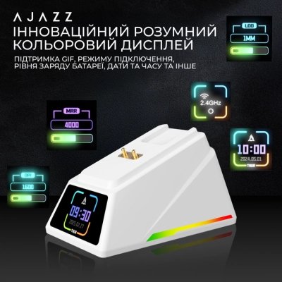 Мышка Ajazz AJ159 APEX Wireless/Bluetooth/USB White (AJM159-A-W), фото №12 Мышка Ajazz AJ159 APEX Wireless/Bluetooth/USB White (AJM159-A-W), фото №12