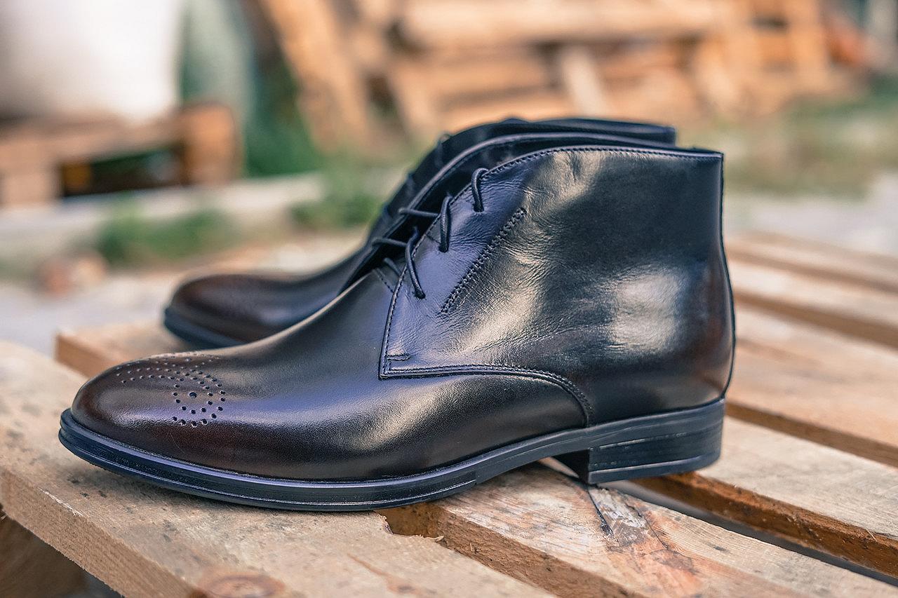 Ботинки Ікос черно-коричневые броги 43 и 44 размер, фото №6 Ботинки Ікос черно-коричневые броги 43 и 44 размер, фото №6