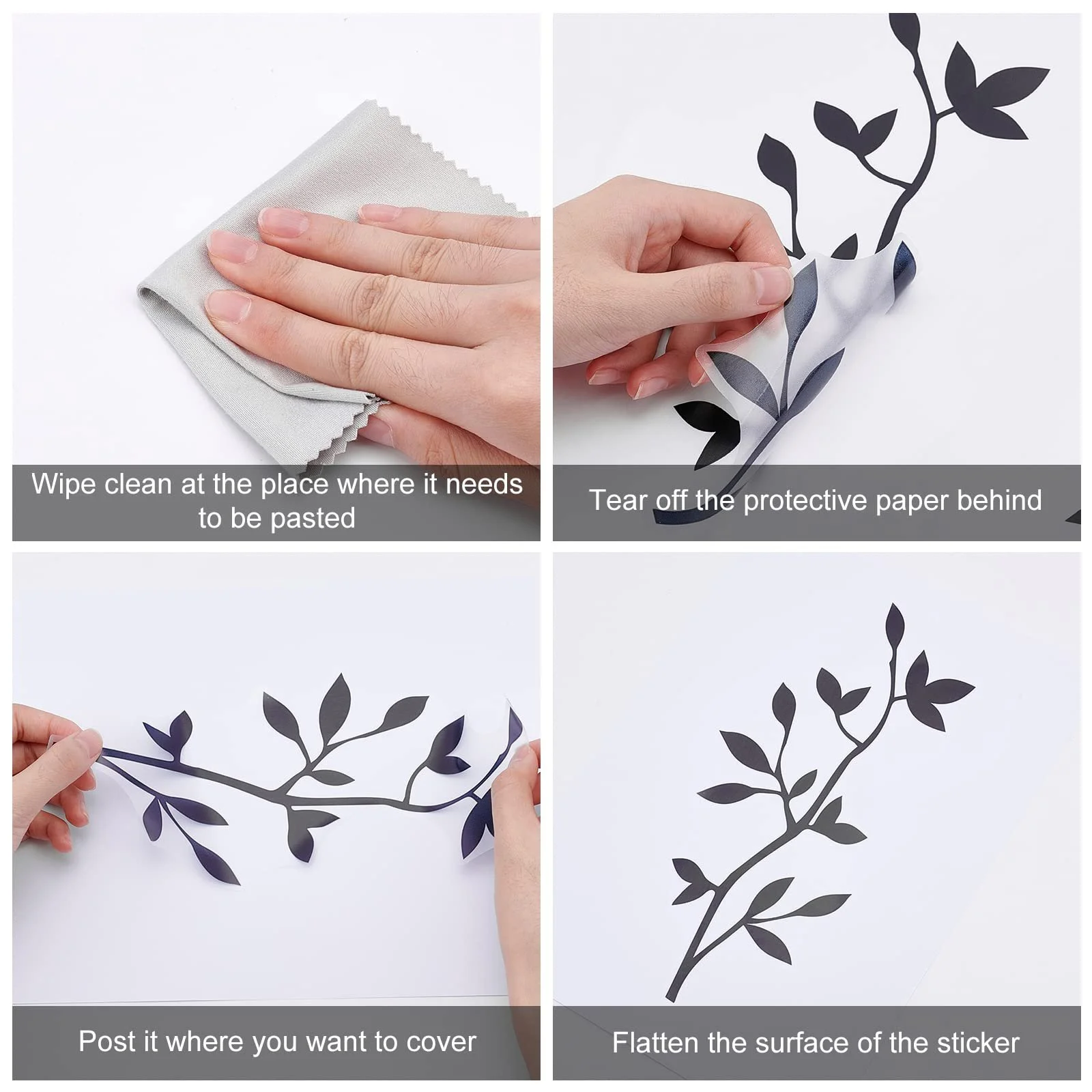 Наклейка на стіну SUPERDANT Собака та напис LOVE Вінілова Чорна, фото №6