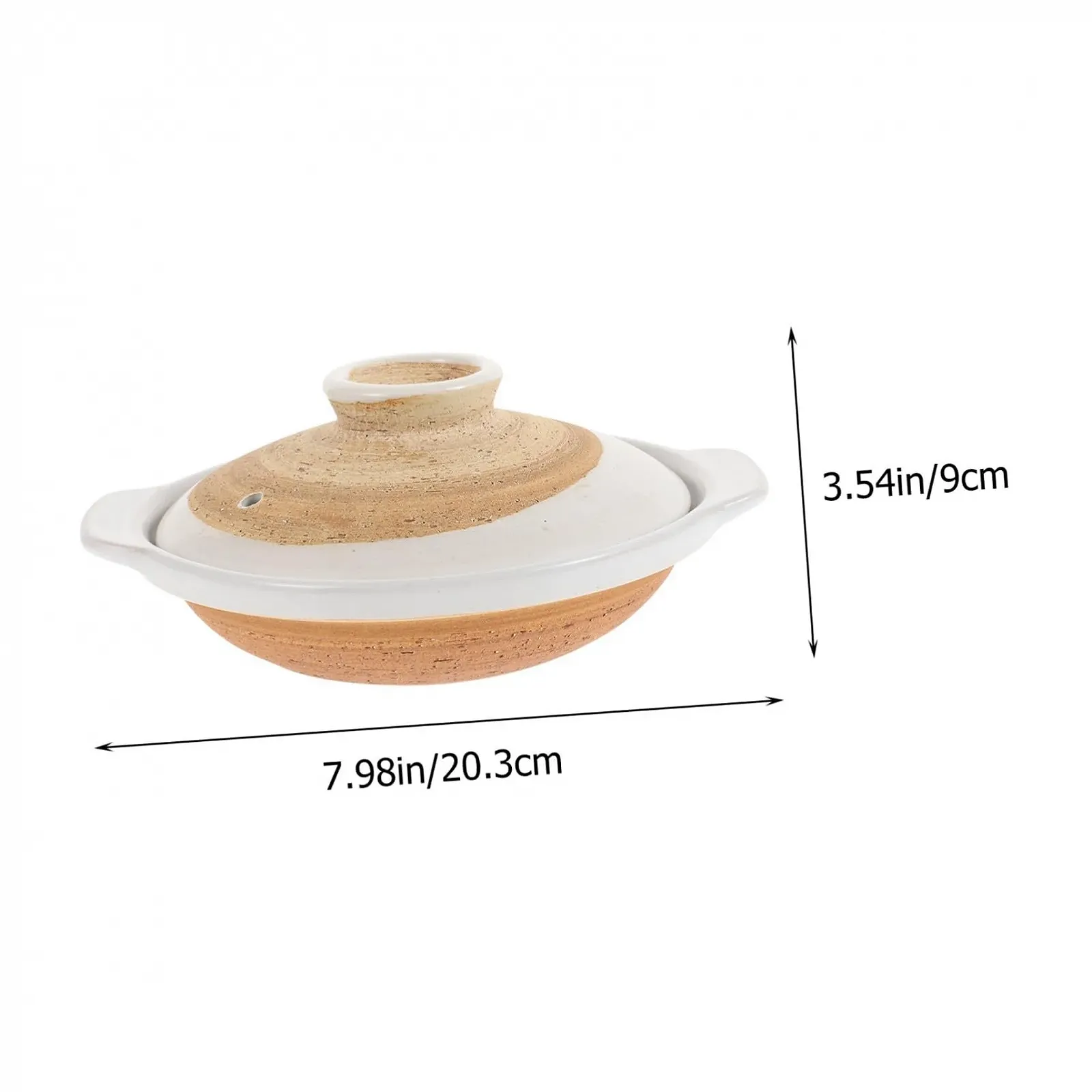 Горшок для тушения Toyvian керамический термостойкий с антипригарным покрытием, фото №2 Горшок для тушения Toyvian керамический термостойкий с антипригарным покрытием, фото №2