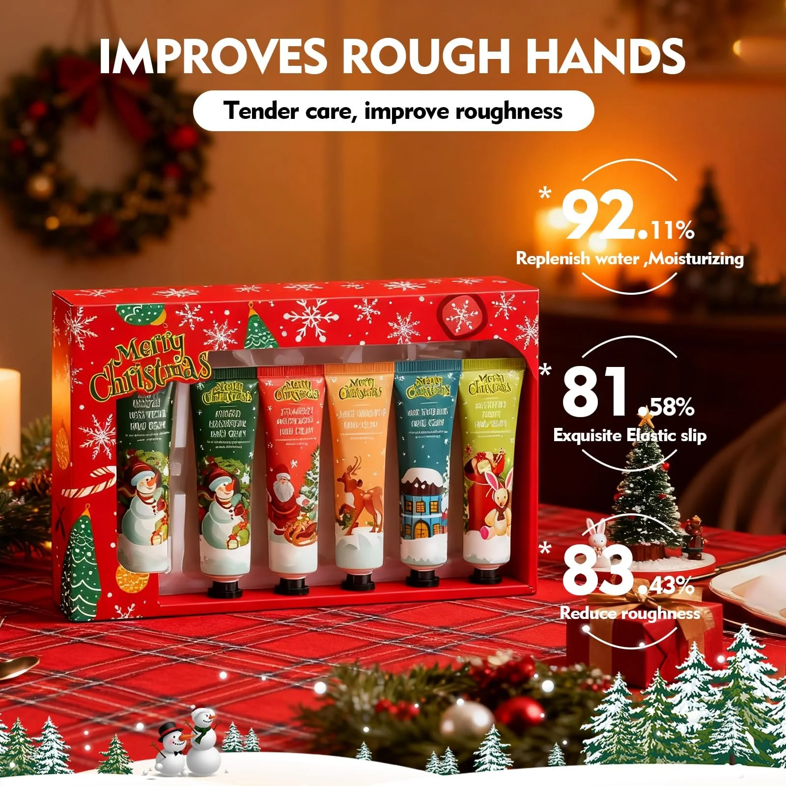 Крем для рук Різдвяний набір з 5 міні-кремів для рук, фото №2