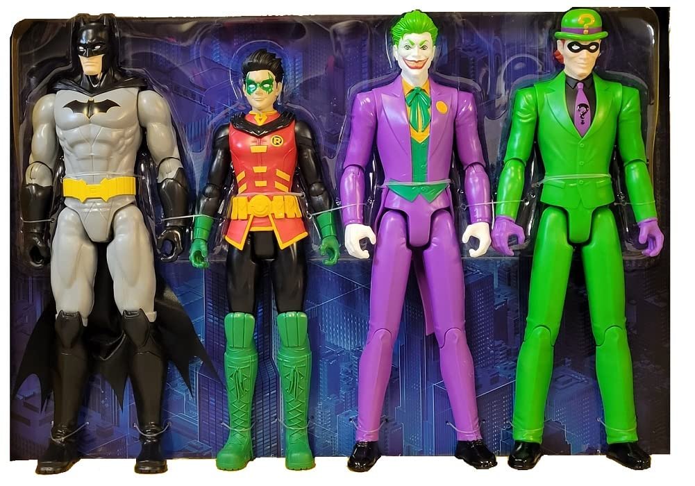 Фигурки DC Comics Бэтмен, Робин, Джокер, Загадочник, фото №1