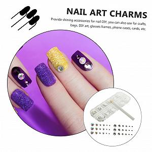 Стразы для ногтей Mit Flatback Камни для украшения ногтей, DIY поделки и аксессуары для макияжа, драгоценные камни для рукоделия для ногтей, одежды и ювелирных изделий synthetic.ua - Фото 1