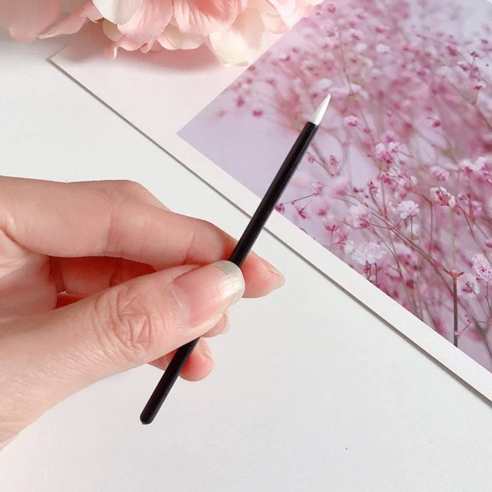 Кисти для подводки Lurrose одноразовые 100 штук, черные, фото №5 Кисти для подводки Lurrose одноразовые 100 штук, черные, фото №5