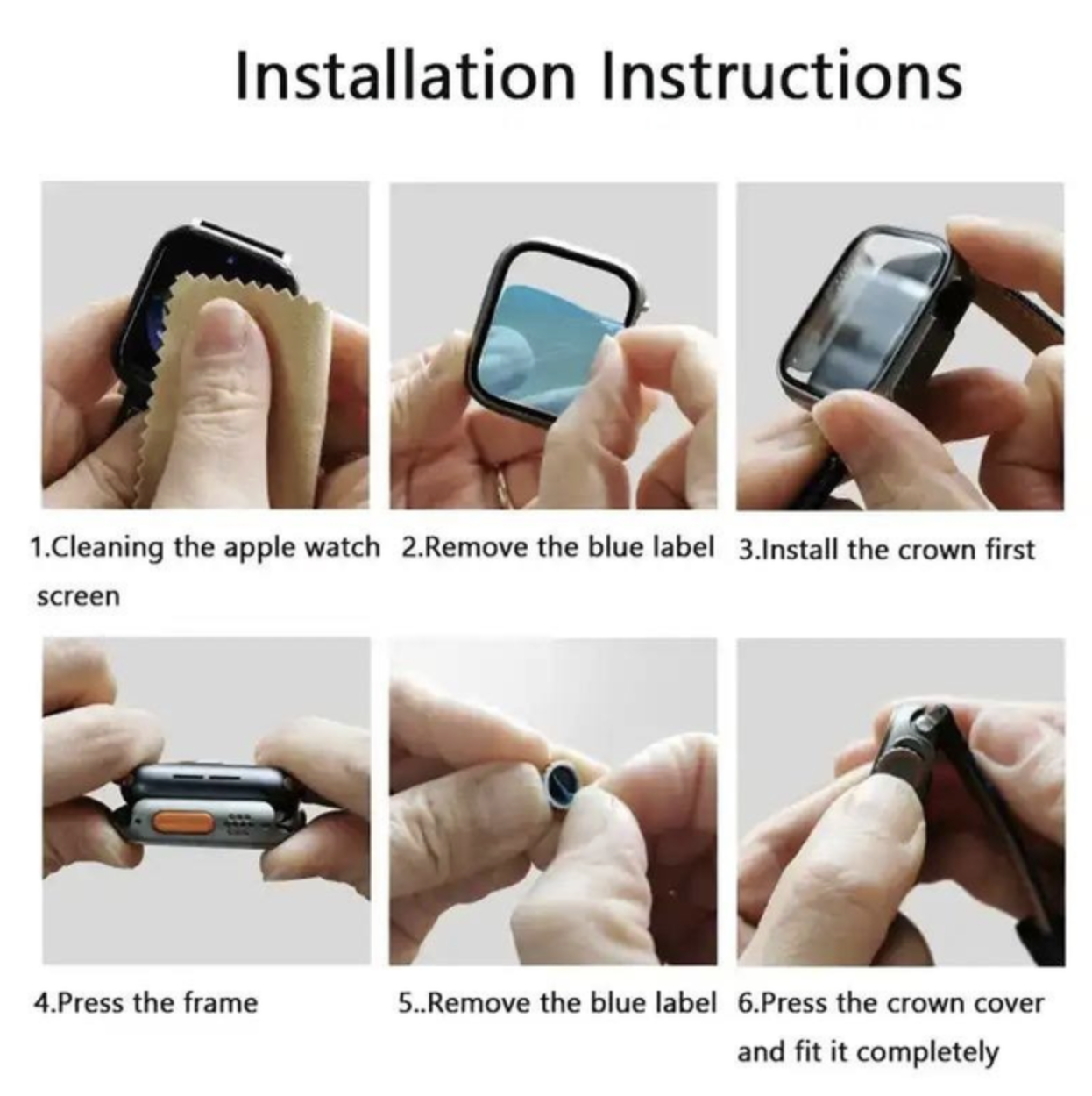 Чехол с защитным стеклом для Apple Watch 41 мм в стиле Ultra Прозрачный, фото №7 Чехол с защитным стеклом для Apple Watch 41 мм в стиле Ultra Прозрачный, фото №7