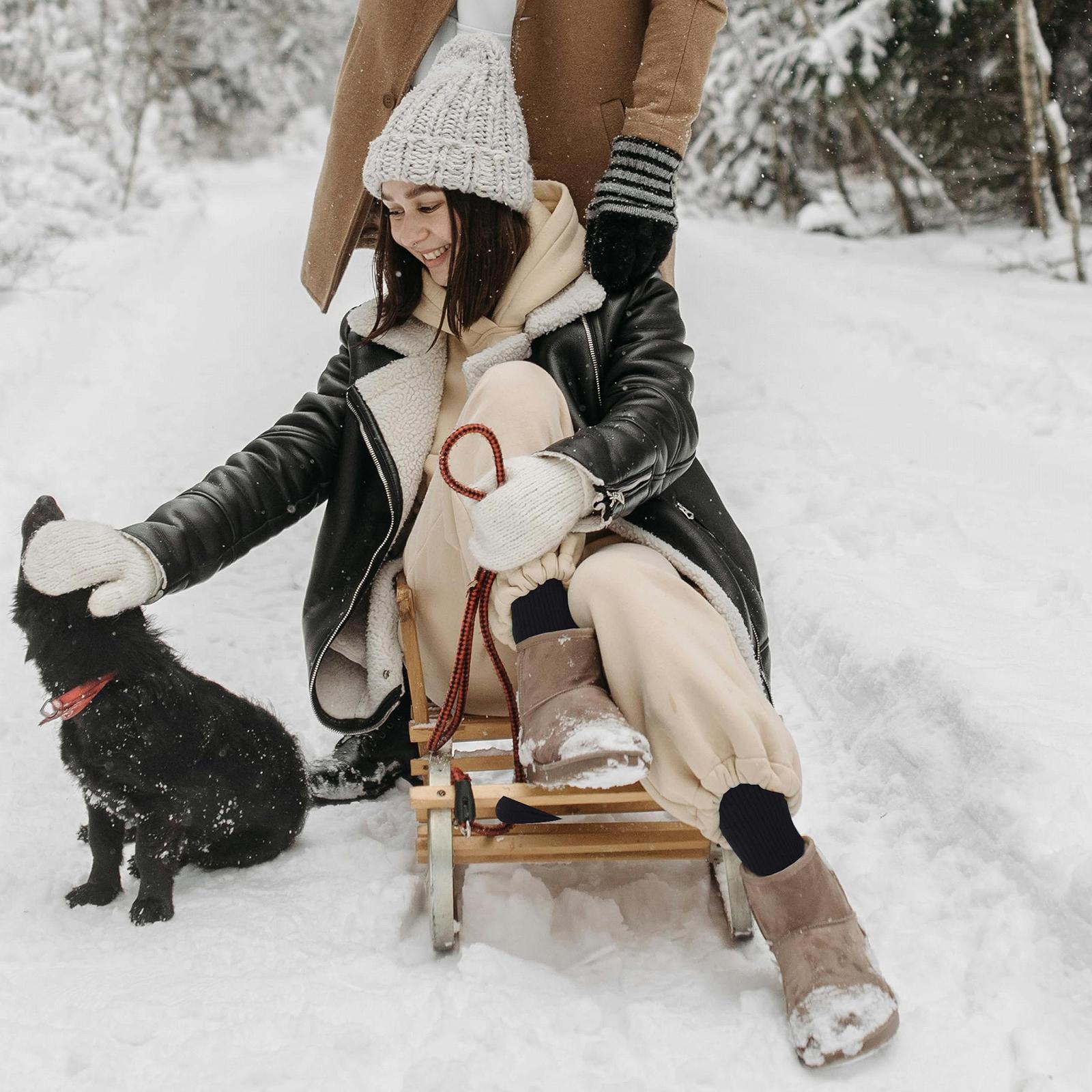 Женские кашемировые носки Jeasona, зимние теплые длинные термоноски, фото №7