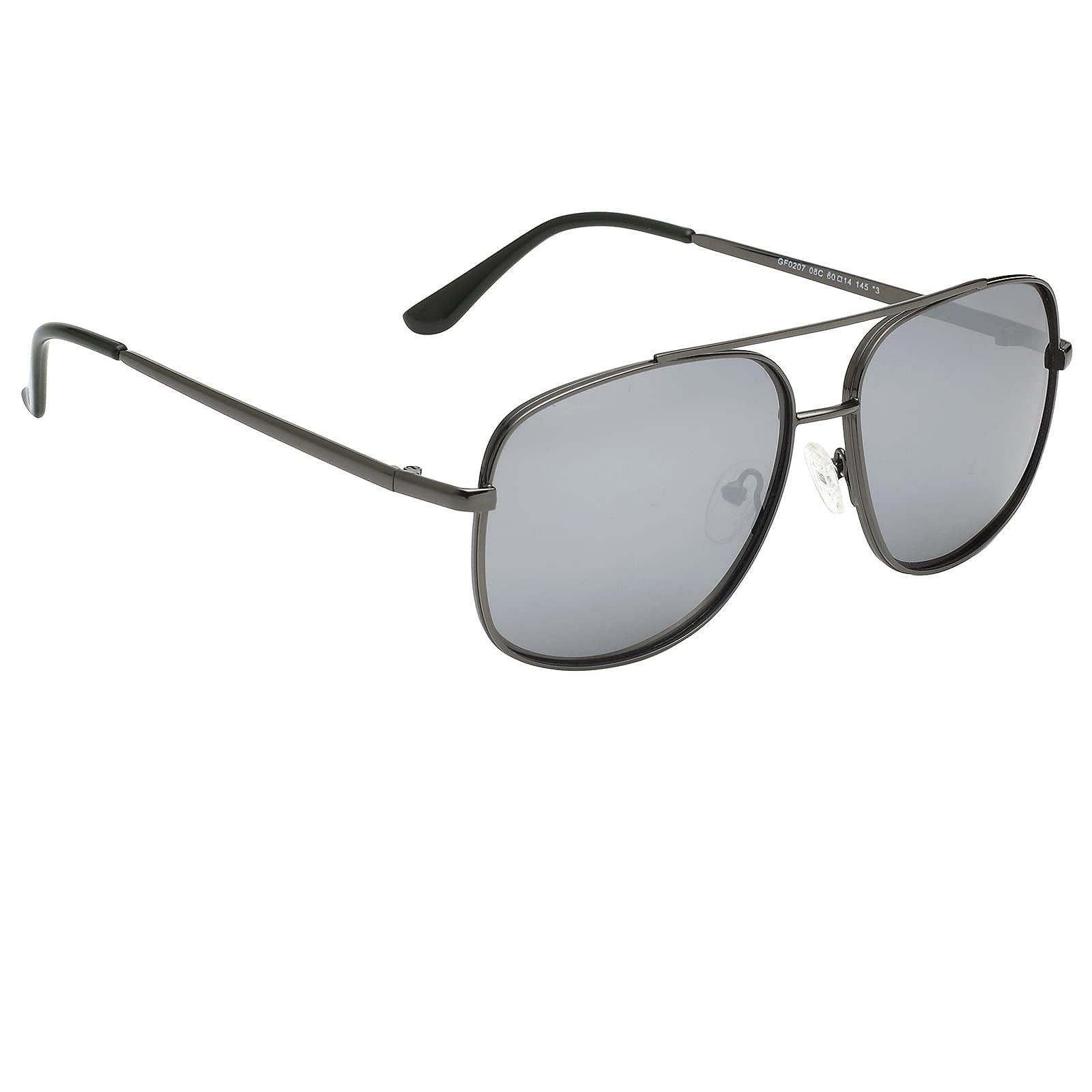 Сонцезахисні окуляри GUESS GF0207 60 Gunmetal, сріблясті, фото №3