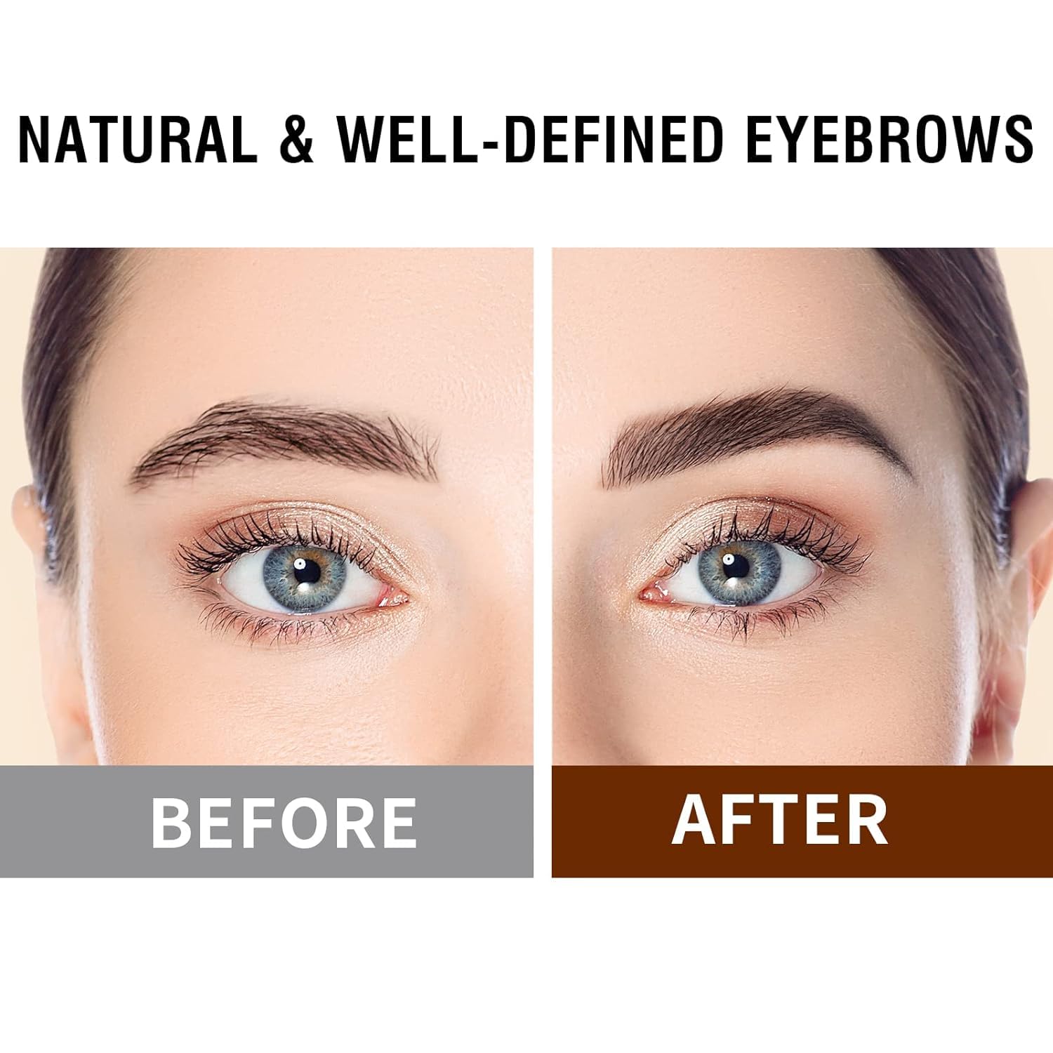 Олівець для брів Waterproof Eyebrow Pencil 4 Heads Світло-коричневий + Темно-коричневий, фото №4