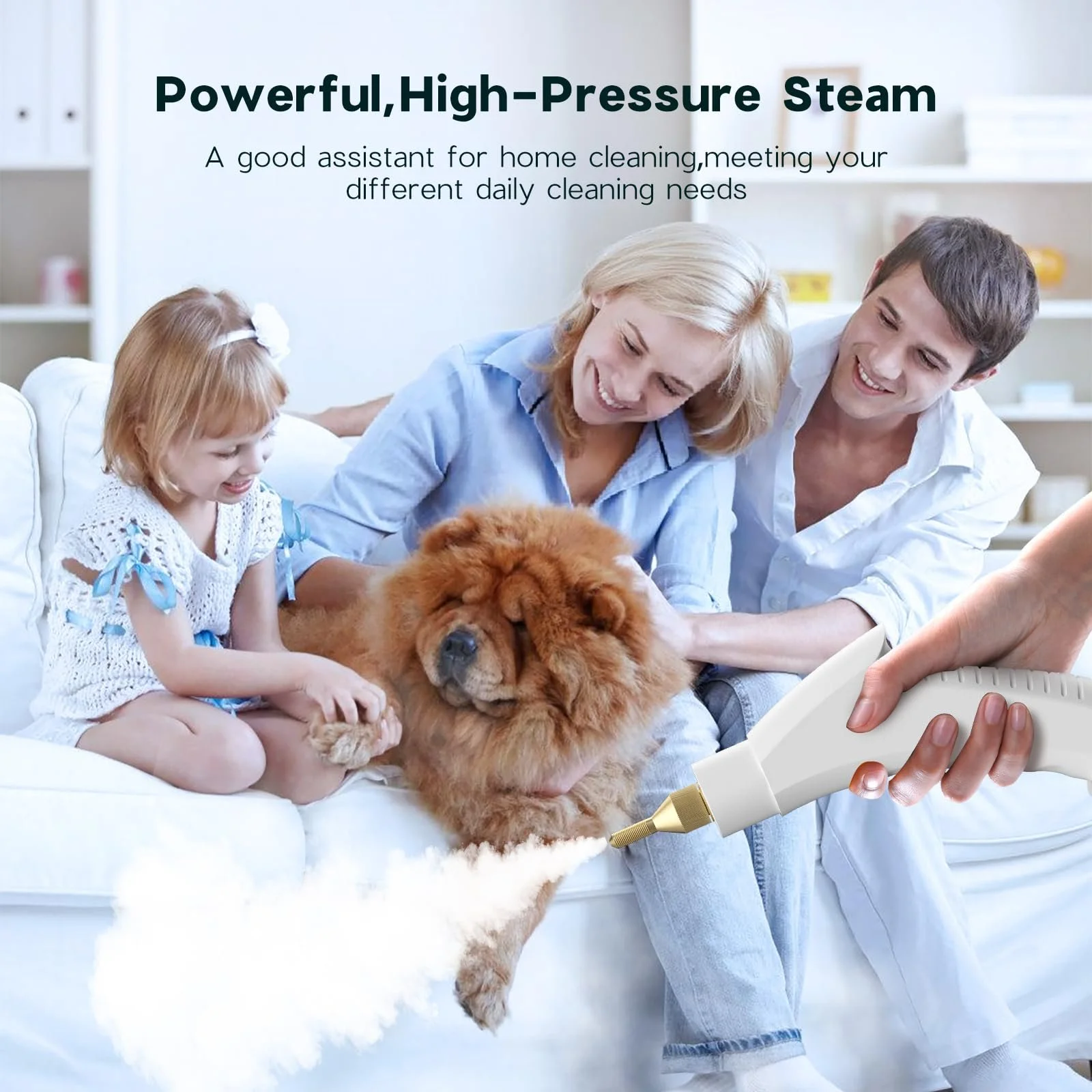 Пароочисник 2500 W 3 щітки 6 режимів 1100 ml, фото №7