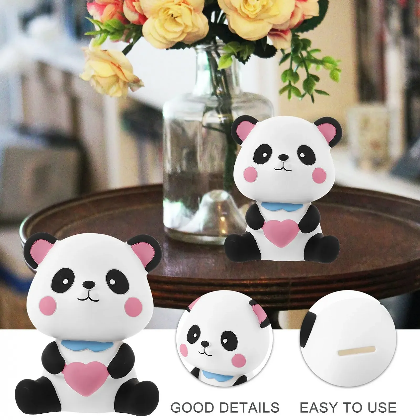 Скарбничка Zerodeko Panda Панда Пластикова Небитка, фото №8