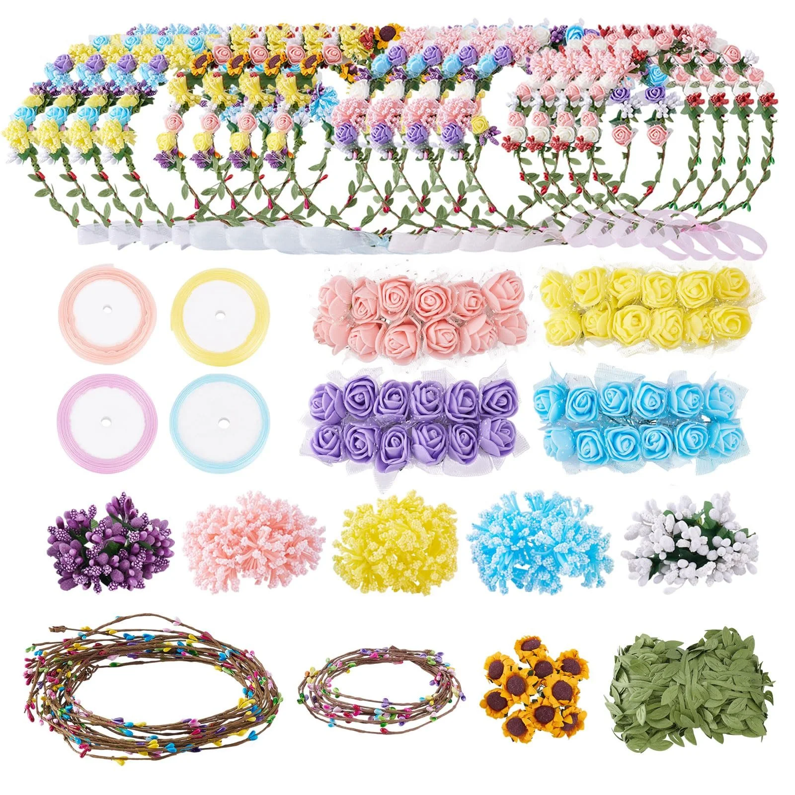 Набір для виготовлення вінків для волосся ORIGACH 16 штук, фото №1