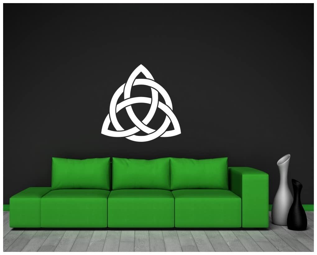 Настінна наклейка Samunshi Celtic Triquetra Knot 90 x 90 см Medium Grey, фото №3
