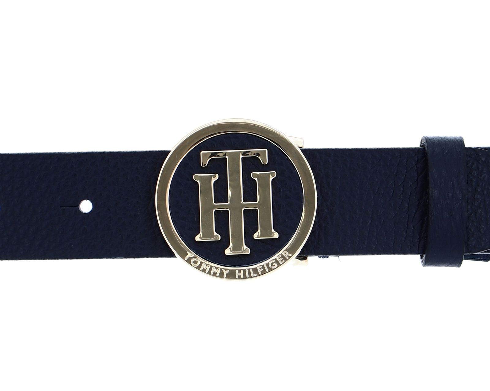 Ремінь TOMMY HILFIGER TH Round Buckle синій, фото №3