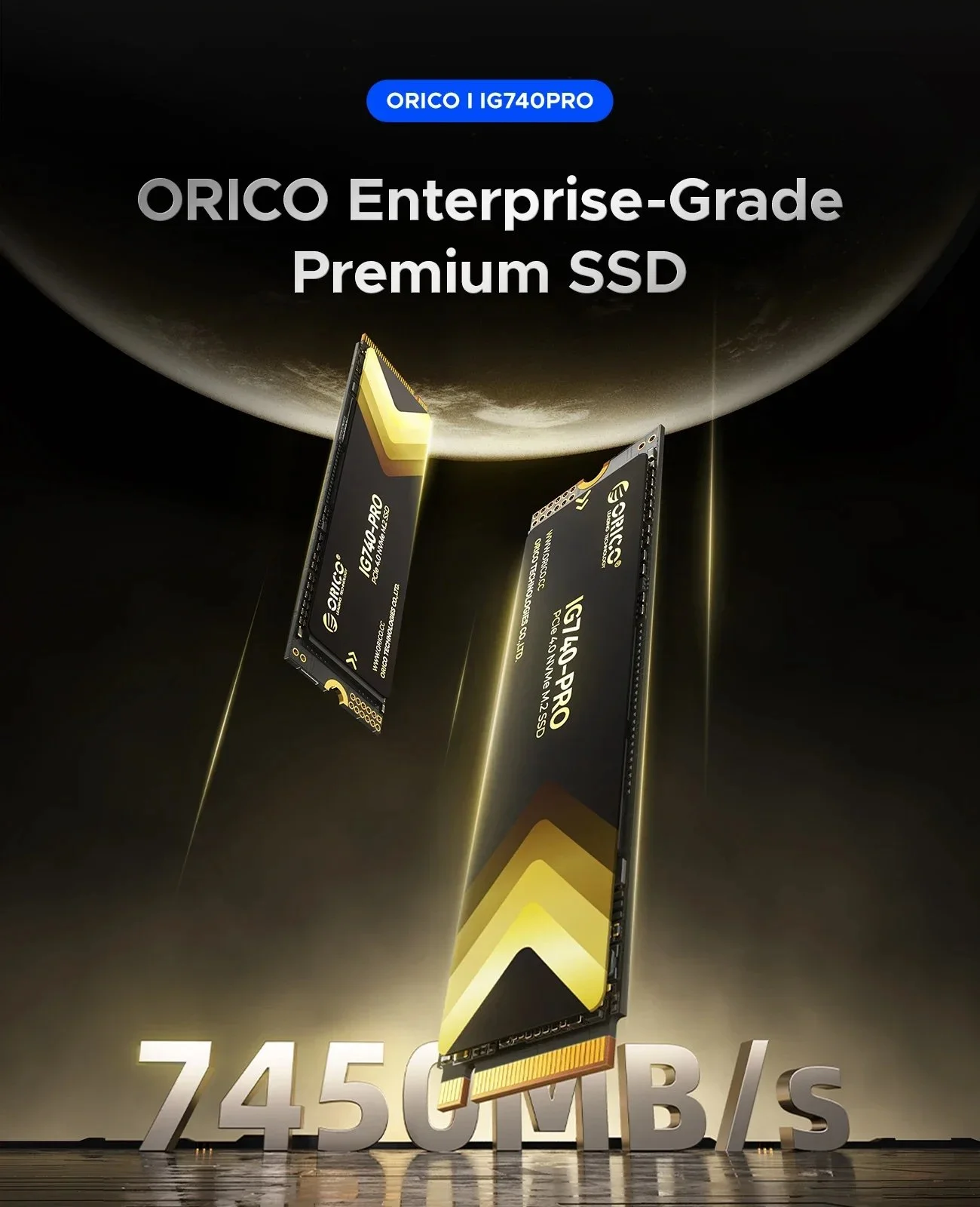 SSD накопитель ORICO IG740-Pro 1TB NVMe 2280 PCIe4x4 7400MB/s, фото №5 SSD накопитель ORICO IG740-Pro 1TB NVMe 2280 PCIe4x4 7400MB/s, фото №5