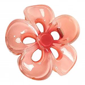 Заколка для волос Цветок Гавайский цветок Большие аксессуары для укладки волос Нескользящие заколки для пляжных тонких или густых волос - Фото 1