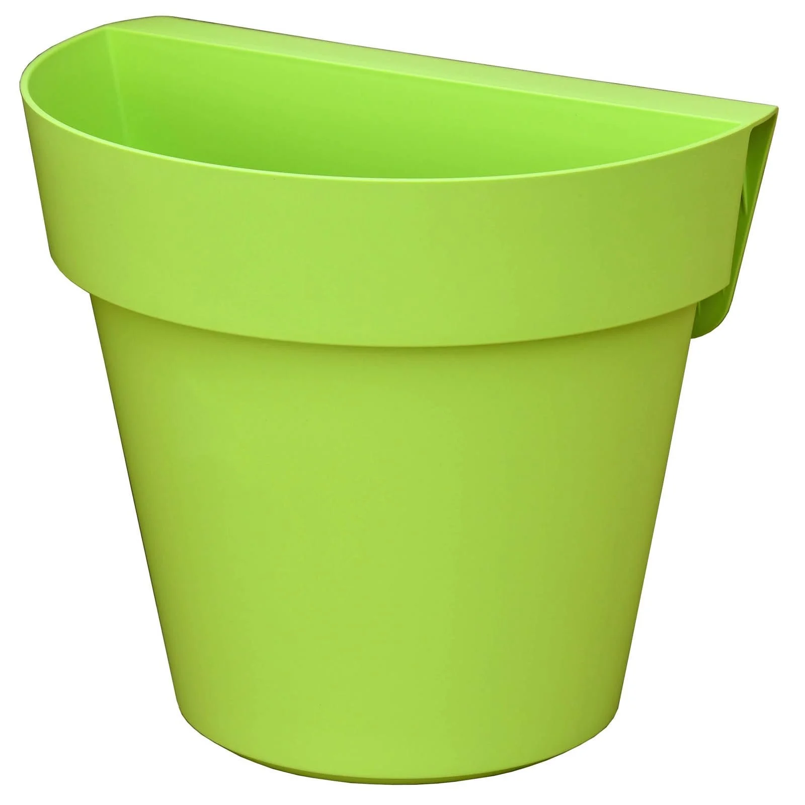 Підвісний горщик Euro3plast Up 298886G 25 см для перил Зелений, фото №1 Підвісний горщик Euro3plast Up 298886G 25 см для перил Зелений, фото №1