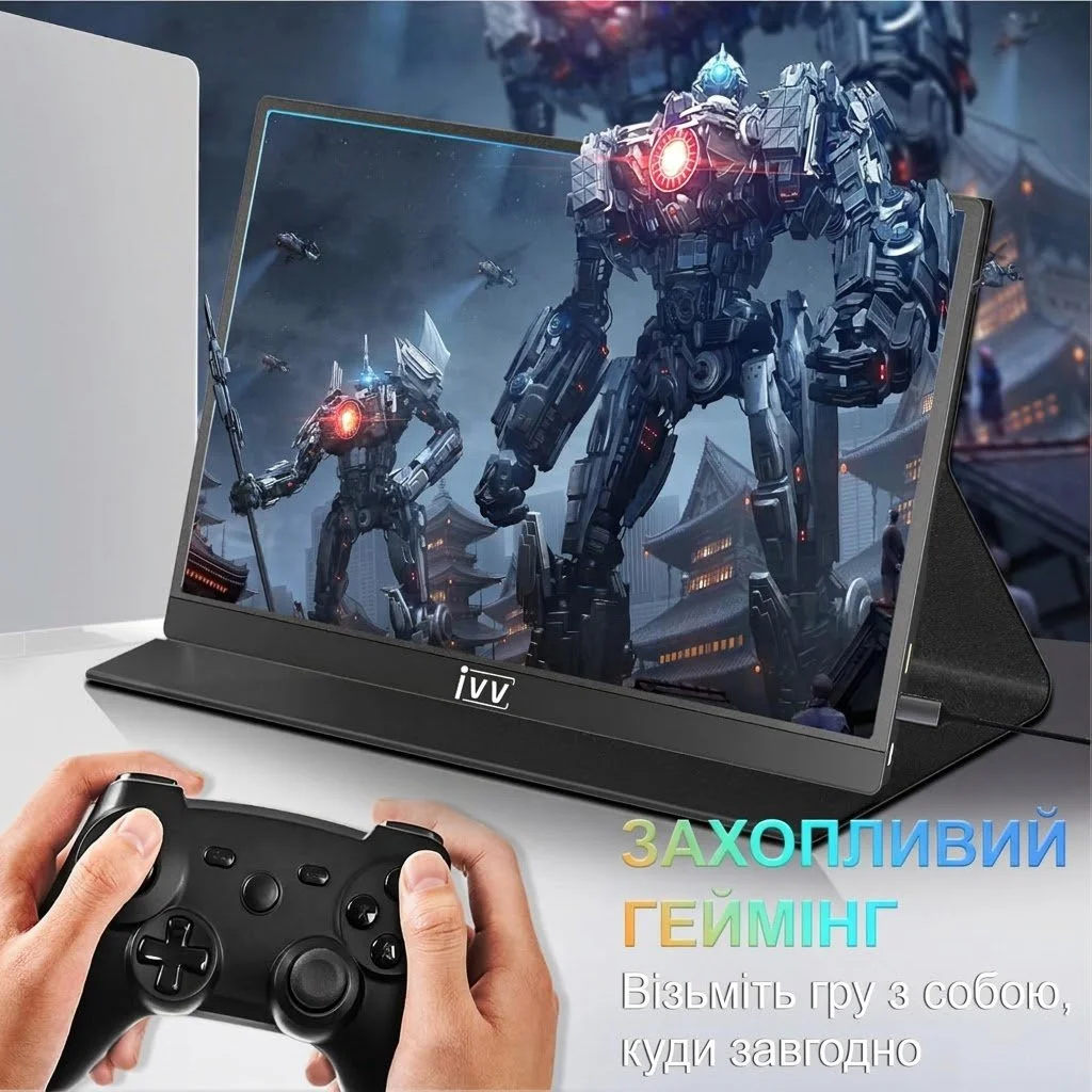 Монітор портативний 15.6" IVV Portable 4K IPS 60 Гц, фото №5 Монітор портативний 15.6" IVV Portable 4K IPS 60 Гц, фото №5