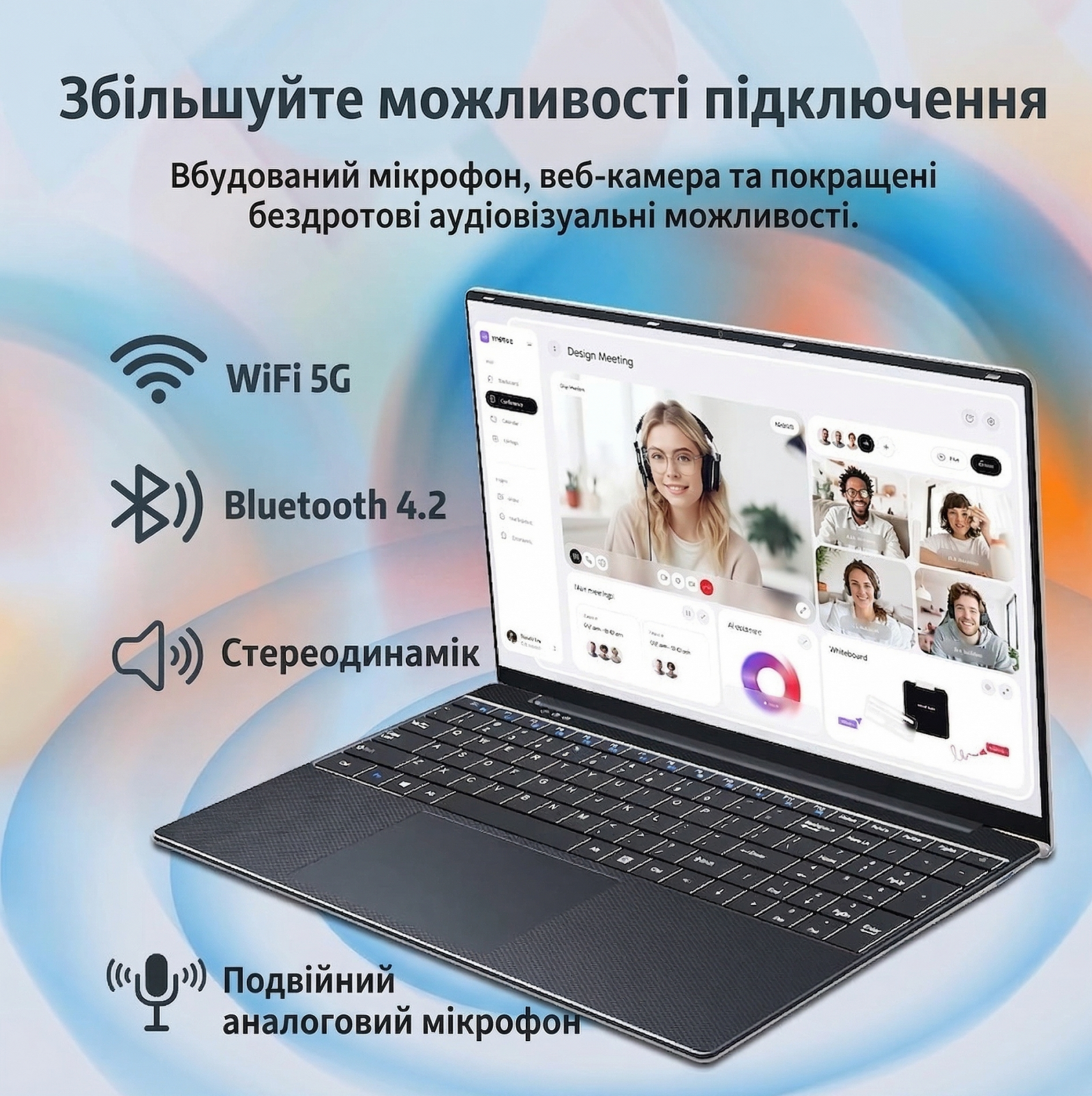 Ноутбук 15.6" Monovate Y10-i5 Intel Core i5 RAM 16GB SSD 512GB Windows 11 (UKR), фото №3