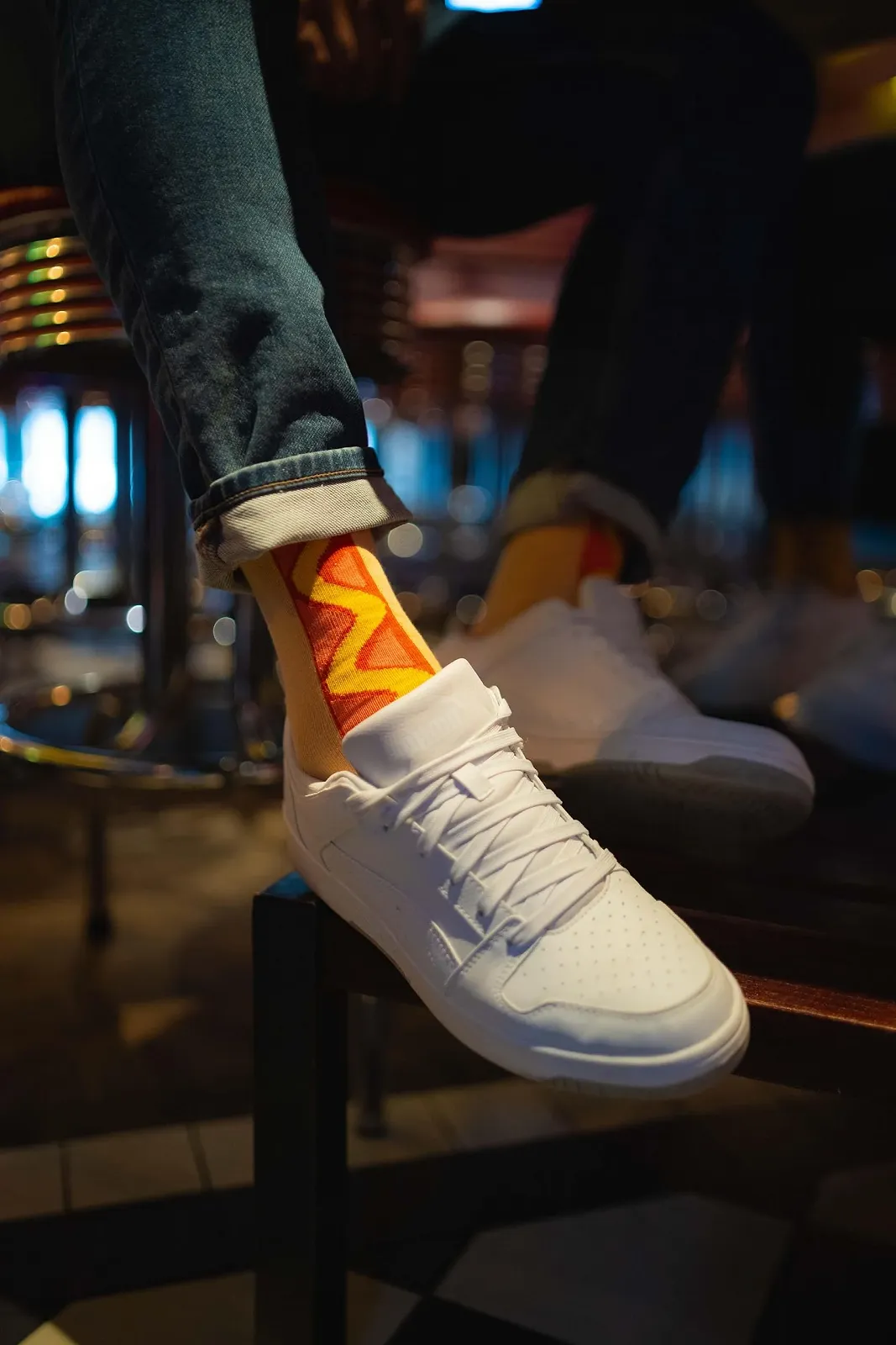 Шкарпетки Rainbow Socks Hot Dog Socks Box з малюнком хот-дога - 2 пари, фото №6