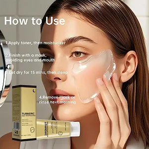 Маска-плівка Eazerom 10 Turmeric для обличчя, ліфтинг, пружність, зволоження synthetic.ua - Фото 1