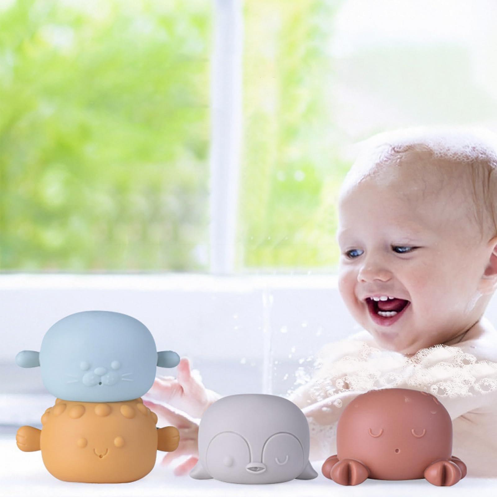 Игрушка для ванны Животные, 4 шт Мягкая, фото №2