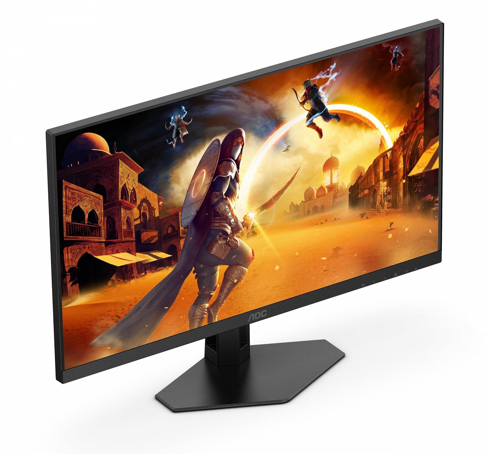 Монітор AOC Gaming 24G4XE 24 дюйма FHD 180 Гц 1 мс FreeSync Prem. G-Sync Comp. HDR10 чорний, фото №1