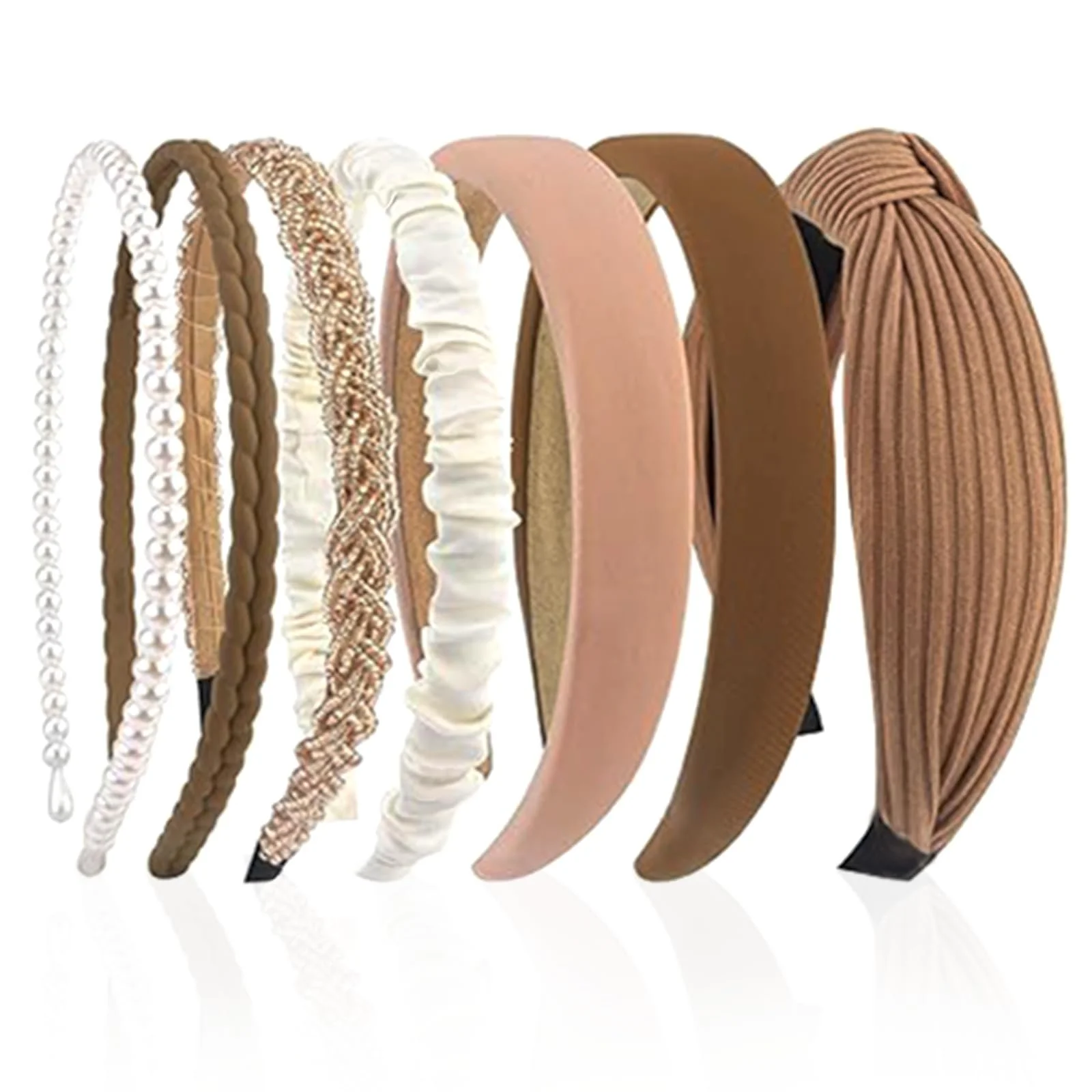 Набір жіночих обручів на голову 7 штук, фото №1