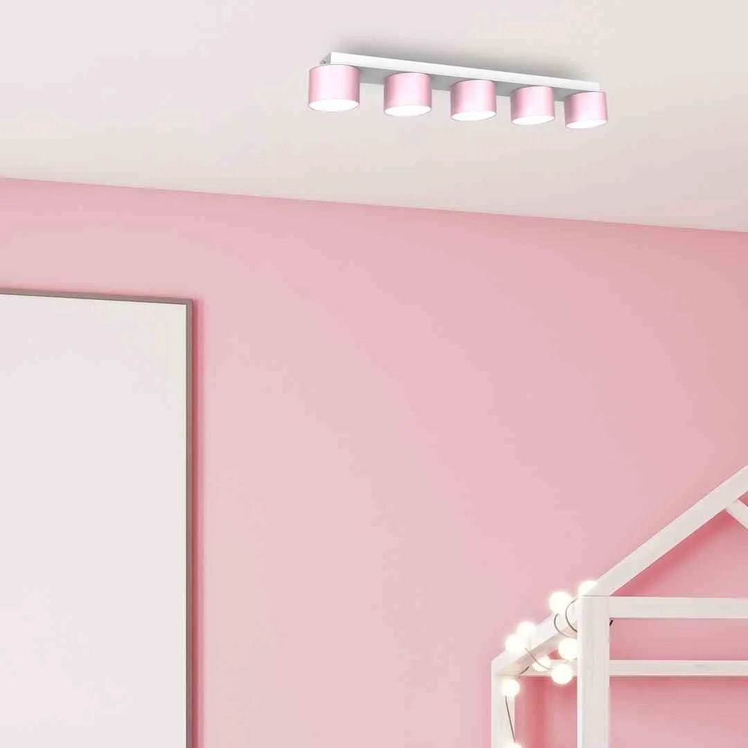 Стельовий світильник Eko-Light Milagro DIXIE 5xGX53 Рожевий/Білий, фото №3