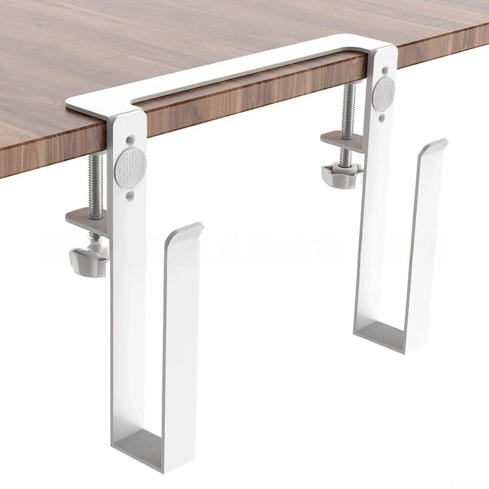 Подставка для ноутбука из алюминиевого сплава с креплением на край стола для зарядки и охлаждения для спальни, класса, отеля и кабинета (Белый 1), фото №1 Подставка для ноутбука из алюминиевого сплава с креплением на край стола для зарядки и охлаждения для спальни, класса, отеля и кабинета (Белый 1), фото №1