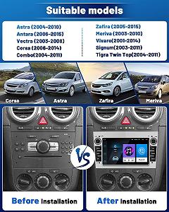 Штатная автомагнитола Hikity Opel Astra Antara Vectra Corsa Zafira Meriva / 7" / Сенсорная / Bluetooth / WI-FI / GPS / USB synthetic.ua - Фото 1