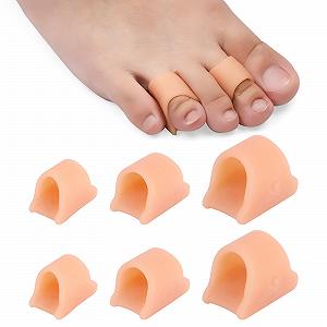 Випрямлячі для пальців ніг 6 шт., М’який гелевий коректор для випрямлення кривих пальців ніг (3 розміри) - Фото 1