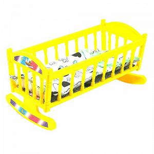 Кроватка с постелью желтая [tsi158493-TSI] - Фото 1