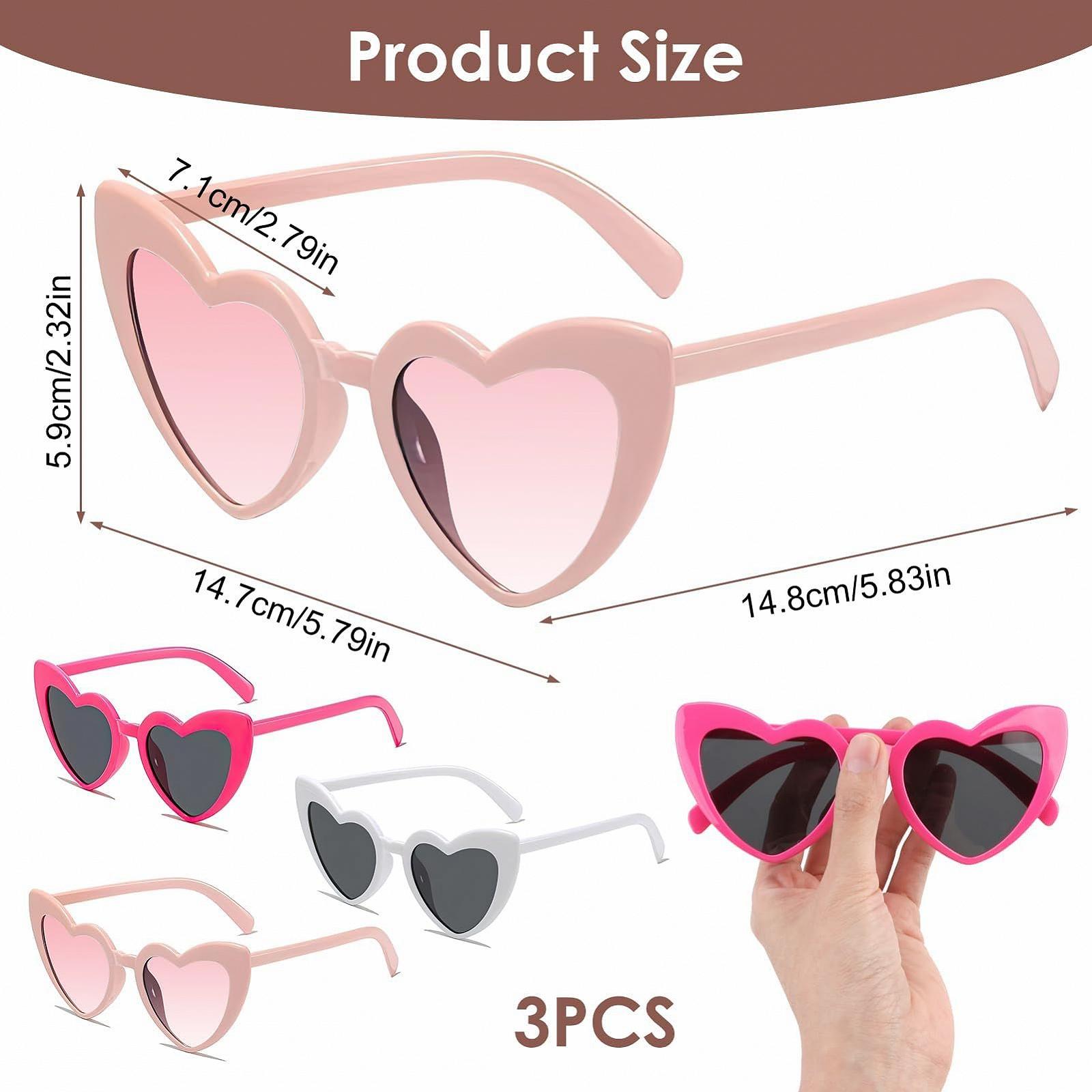 Сонцезахисні окуляри Серце Vintage багатоколірні, фото №4