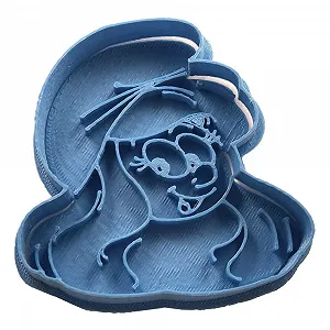 Форма для печива Cuticuter Smurfette Смурфетта синя 8 х 7 х 1,5 см - Фото 1