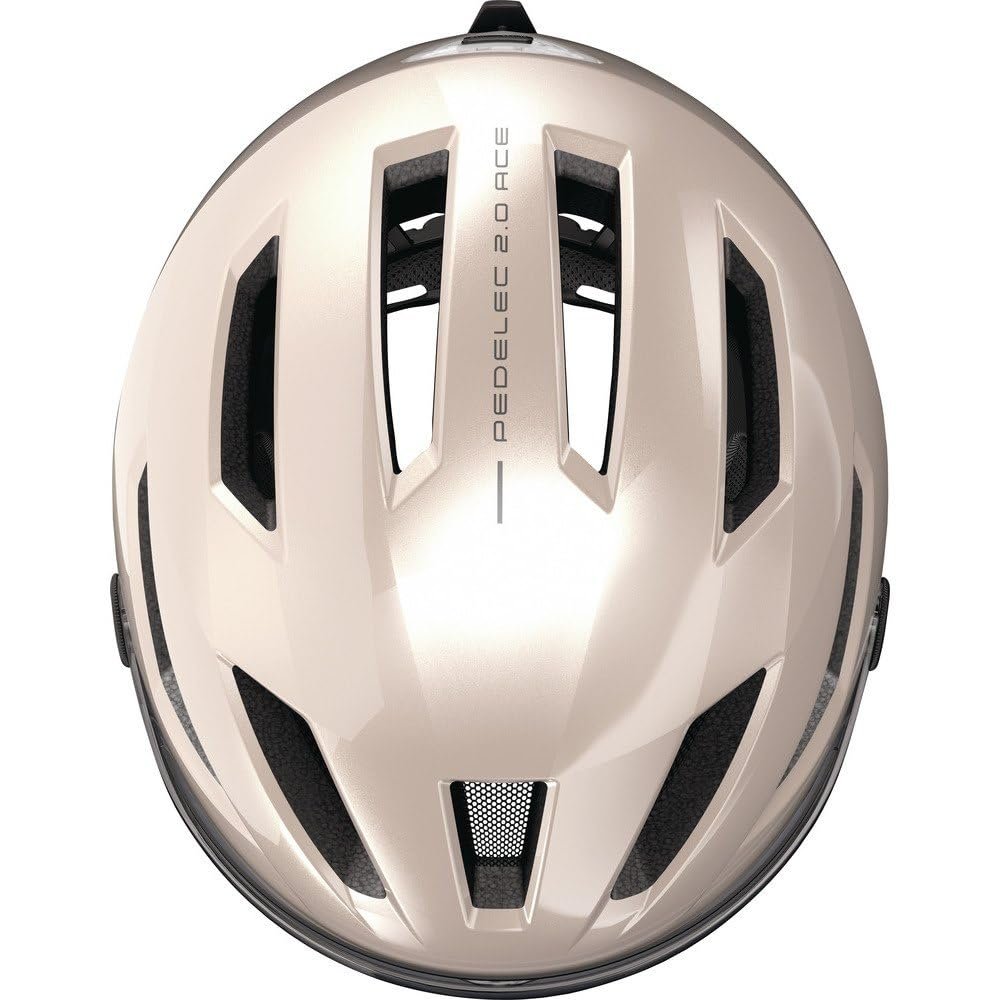 Шолом ABUS Pedelec 2.0 ACE City Cycling з заднім ліхтарем, козирком, дощовиком, захистом для вух, для чоловіків і жінок, фото №4