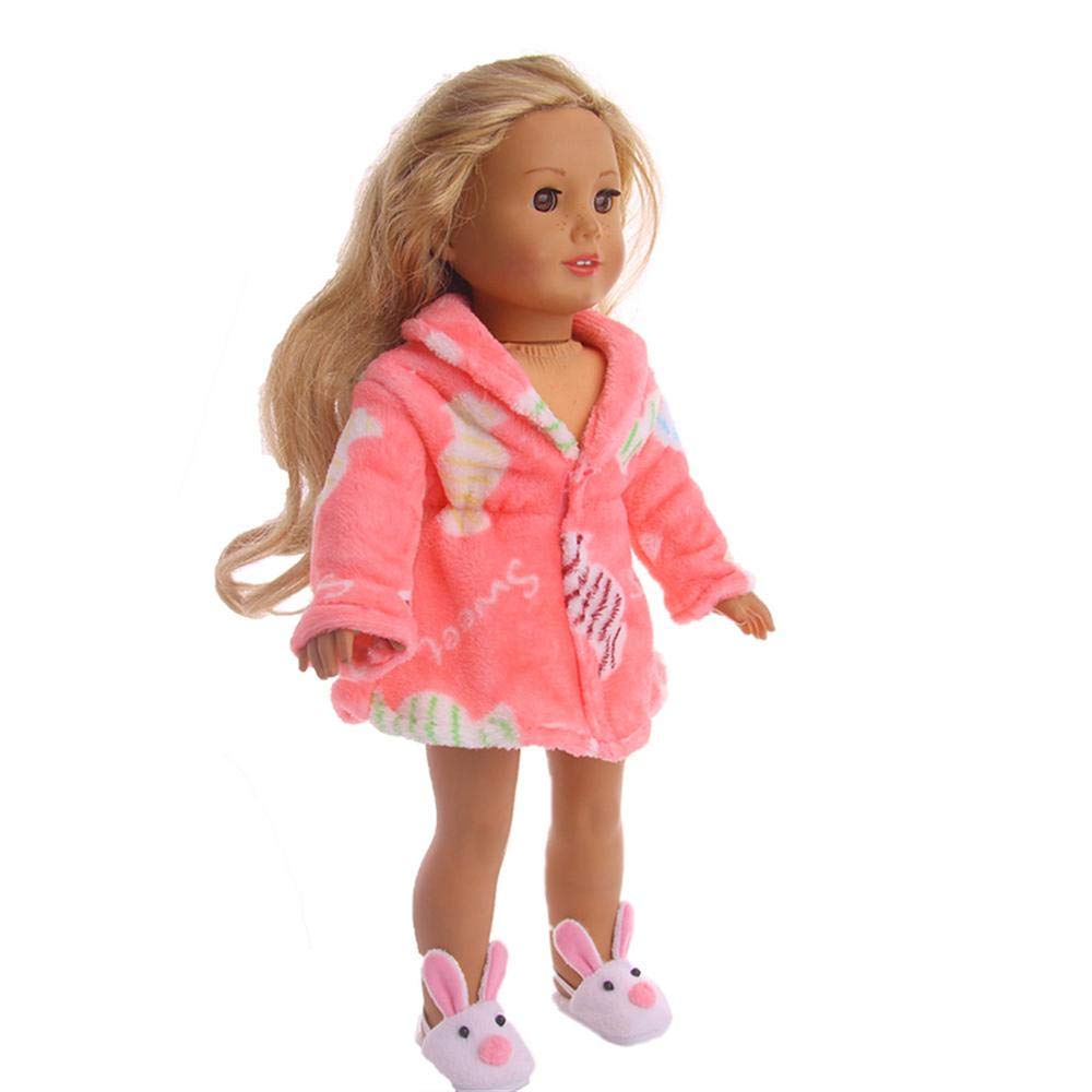 Пижама Aeromdale Doll Bathrobe для 18-дюймовой куклы American Girl 17-дюймовой куклы 1 шт., фото №4