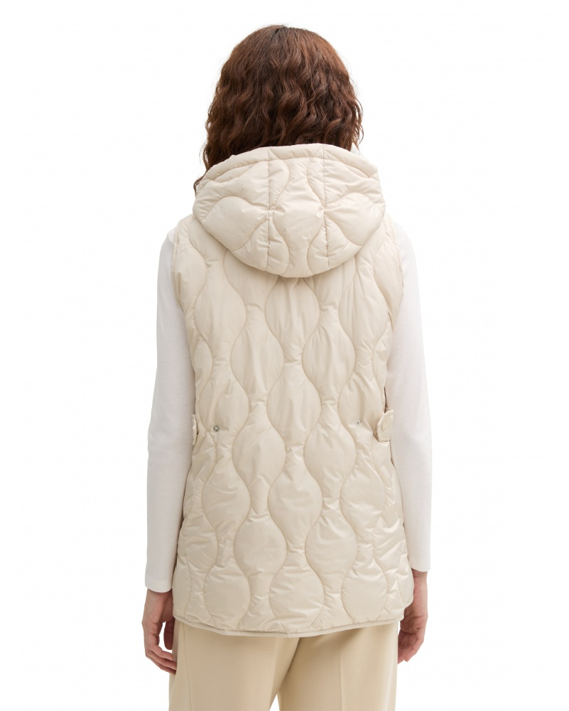 Безрукавка Women's Vest 1044397-29517 Tom Tailor Кремовий 2XL, фото №2