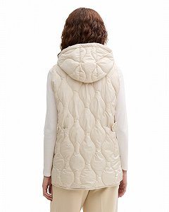 Безрукавка Women's Vest 1044397-29517 Tom Tailor Кремовий 2XL synthetic.ua - Фото 1
