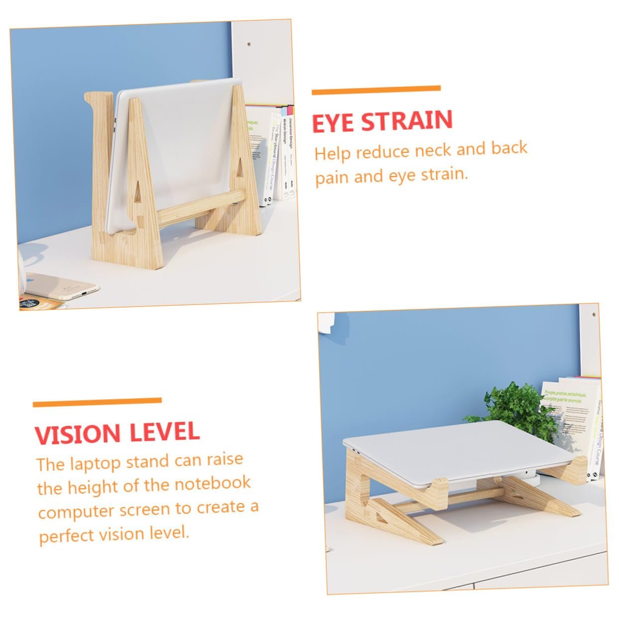 Дерев'яна Підставка для ноутбука Регульована Ергономічна Вентильована Настільна, фото №2 Дерев'яна Підставка для ноутбука Регульована Ергономічна Вентильована Настільна, фото №2