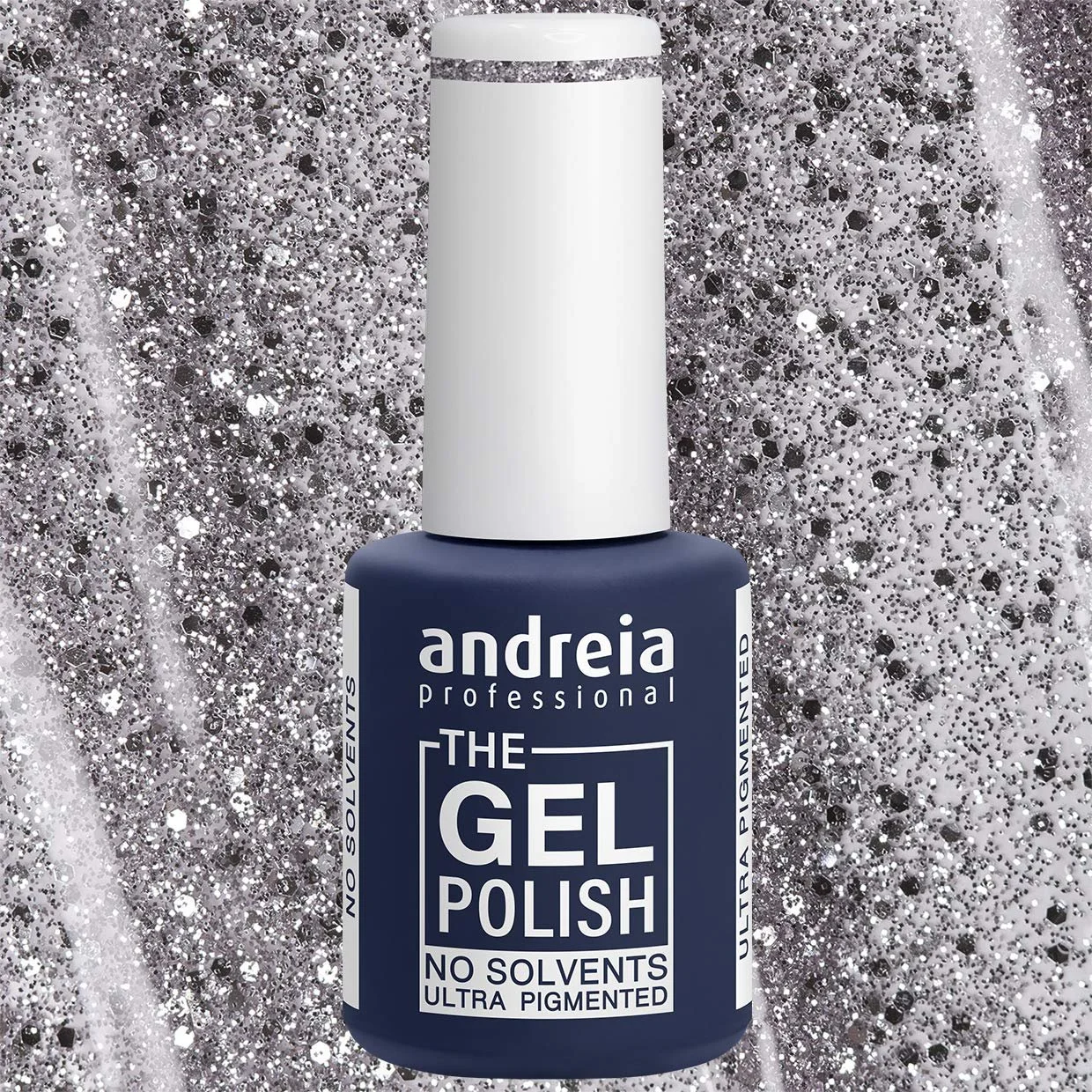 Гель-лак Andreia Professional The Gel G38 Серебряная блестящая Серый, фото №2 Гель-лак Andreia Professional The Gel G38 Серебряная блестящая Серый, фото №2