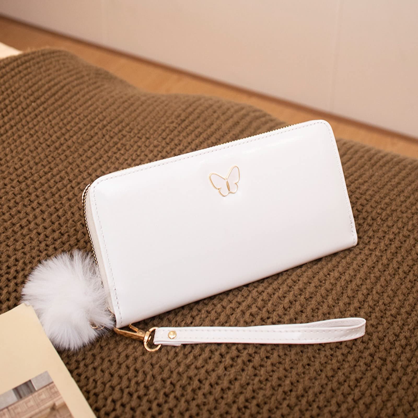 Кошелек Fashion Bow Dekoration Практичная легкая сумочка на молнии White One Size, фото №2